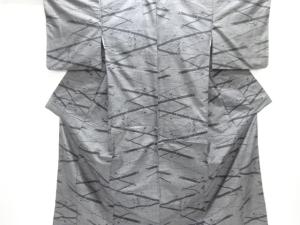 竹に蔦の葉模様織り出し本場泥大島紬着物(9マルキ)